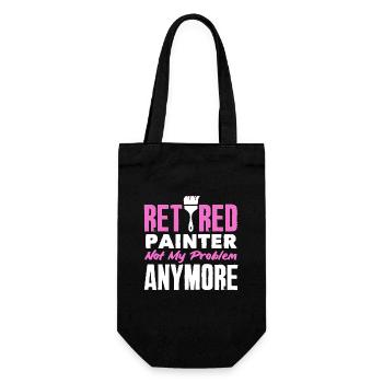 Peintre à la retraite, ce n’est plus mon problème - Sac à bouteille - noir - Devant