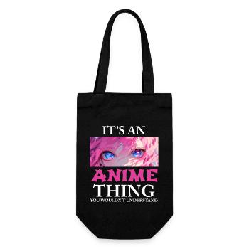 It's An Anime Thing You Wouldn't Understand Manga - Gift Bag for Bottles - black - Front
