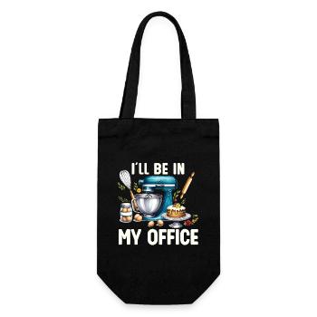 Ich Bin In Meinem Büro: Küchenliebhaber und - Geschenkbeutel für Flaschen - Schwarz - Vorne
