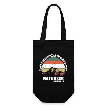Waymaker Promise Keeper Miracle Worker - Gift Bag for Bottles - black - Front