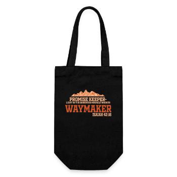 Waymaker Promise Keeper Miracle Worker - Gift Bag for Bottles - black - Front