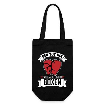 Il ne fait rien, il veut juste de la boxe, drôle de cadeau - Sac à bouteille - noir - Devant