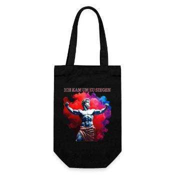 I CAME TO WIN - Gift Bag for Bottles - black - Front