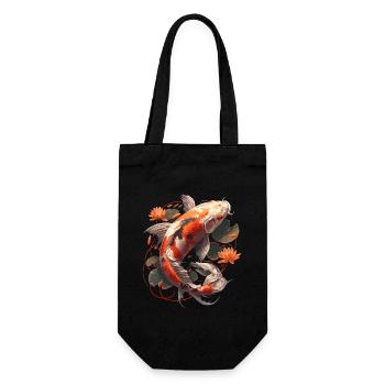 Koi Koi Carp - Gift Bag for Bottles - black - Front