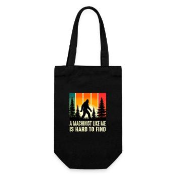 Machiniste est difficile à trouver, drôle de Bigfoot Sasquatch - Sac à bouteille - noir - Devant