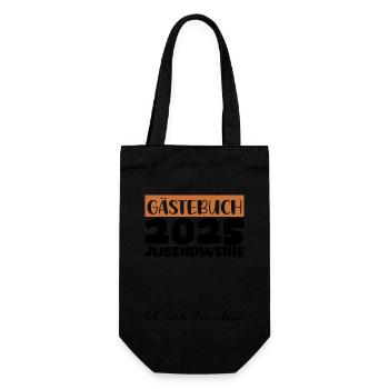 Jugendweihe 2025 Livre d’or Cadeau Filles Garçons - Sac à bouteille - noir - Devant