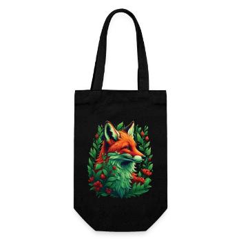 Drôle Renard Renard Art Animal Nature Animaux Animaux Sauvages - Sac à bouteille - noir - Devant