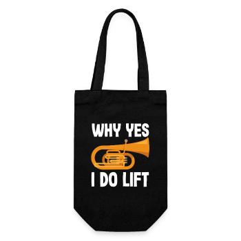 Tubiste Pourquoi Yes I Lift - Sac à bouteille - noir - Devant