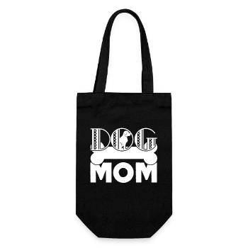 Mother's Day Dog Mom - Gift Bag for Bottles - black - Front
