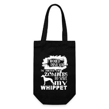 Save My Whippet Dog - Gift Bag for Bottles - black - Front