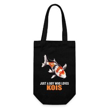 Koi Koi Carp - Gift Bag for Bottles - black - Front