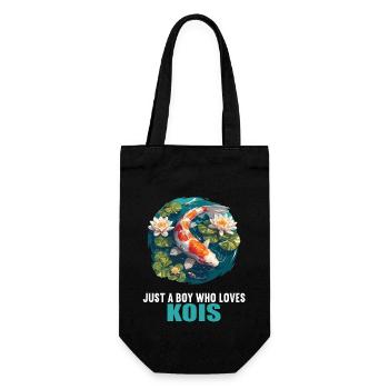 Koi Koi Carp - Gift Bag for Bottles - black - Front