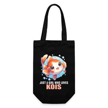 Koi Koi Carp - Gift Bag for Bottles - black - Front