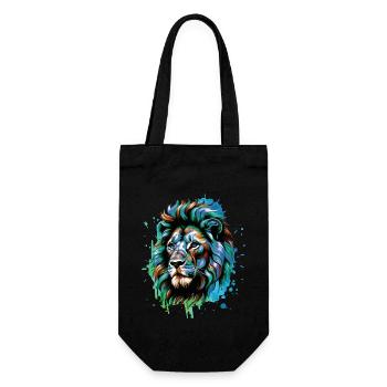 Lion Lover Faune Safari Art Lion Coloré - Sac à bouteille - noir - Devant