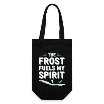 Winter Camper Snow Camping Adventure - Gift Bag for Bottles - black - Front