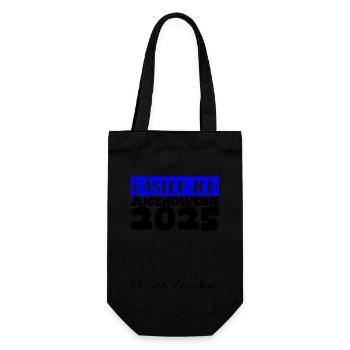 Jugendweihe 2025 Gästebuch Geschenk Mädchen Jungen - Geschenkbeutel für Flaschen - Schwarz - Vorne