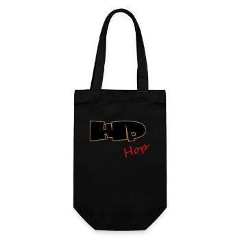 Hip Hop, Rap, MC, Rapper - Geschenkbeutel für Flaschen - Schwarz - Vorne