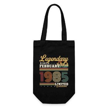 Légendaire depuis février 1985 Vintage Anniversaire - Sac à bouteille - noir - Devant