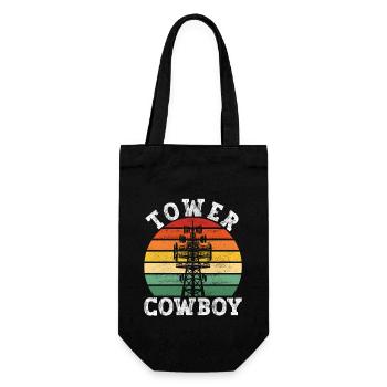 Industrial Climbers Tower Climbers Industrial Climbing - Gift Bag for Bottles - black - Front