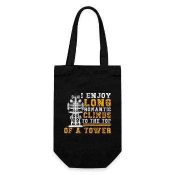 Industrial Climbers Tower Climbers Industrial Climbing - Gift Bag for Bottles - black - Front