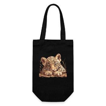 Jaguare Jaguar - Geschenkbeutel für Flaschen - Schwarz - Vorne