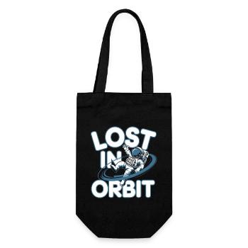 Space-themed players Cosmic Gaming Sci-fi - Gift Bag for Bottles - black - Front