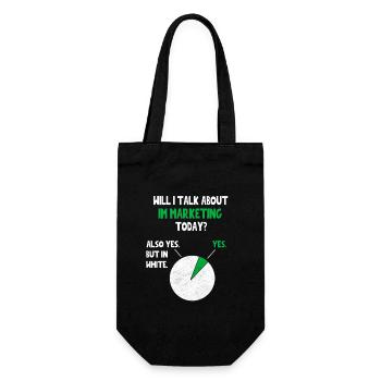 Internet Affiliate Marketing talk about Funny Quot - Gift Bag for Bottles - black - Front