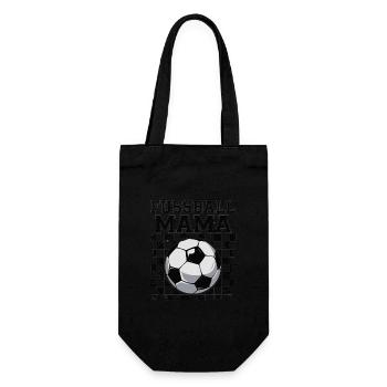 Fussball Mama - Geschenkbeutel für Flaschen - Schwarz - Vorne