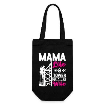 Industrial Climbers Tower Climbers Industrial Climbing - Gift Bag for Bottles - black - Front