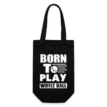 Wiffle Ball Born To Play Wiffle Ball - Gift Bag for Bottles - black - Front