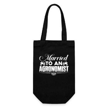 Agronomist Married To An Agronomist - Gift Bag for Bottles - black - Front