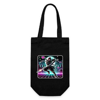 Ninja Samurai Anime Gamer Sci-Fi Futuristic manga - Gift Bag for Bottles - black - Front