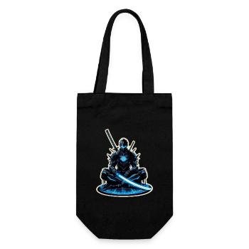 Samurai Sci-Fi Cyber Punk Anime manga - Gift Bag for Bottles - black - Front