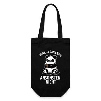 If so, then no otherwise not Panda Bear No B - Gift Bag for Bottles - black - Front