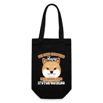 Shiba Inu Dog Lover - Gift Bag for Bottles - black - Front