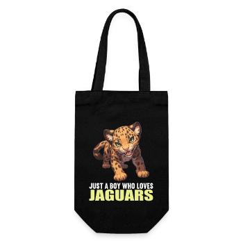 Jaguare Jaguar - Geschenkbeutel für Flaschen - Schwarz - Vorne