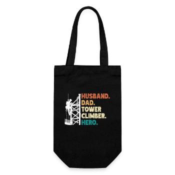 Industrial Climbers Tower Climbers Industrial Climbing - Gift Bag for Bottles - black - Front