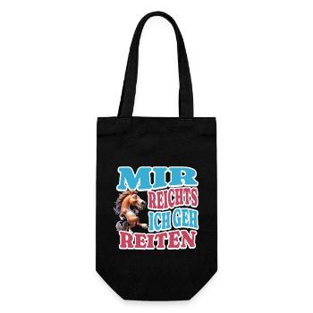 I've had enough riding - Gift Bag for Bottles - black - Front