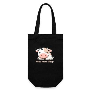 Conception paisible de la vache - Détendez-vous et détendez-vous - Sac à bouteille - noir - Devant