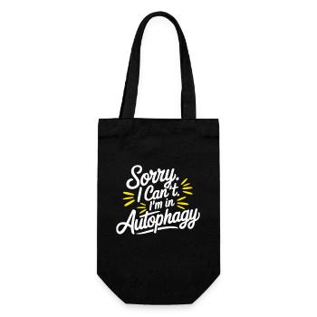 Intermittent fasting Intermittent fasting - Gift Bag for Bottles - black - Front