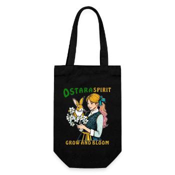 FRAU HASE BLUME OSTARA SPIRIT - Geschenkbeutel für Flaschen - Schwarz - Vorne