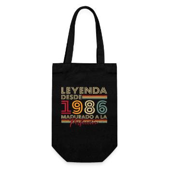 40 Ans 1986 Vintage Rétro Cadeau D'anniversaire - Sac à bouteille - noir - Devant