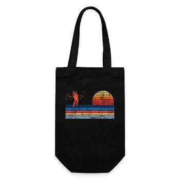 Saxophone Retro Vintage - Geschenkbeutel für Flaschen - Schwarz - Vorne