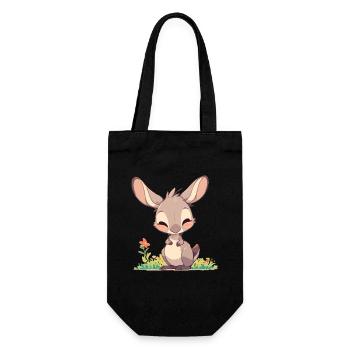 Kangaroos Kangaroo - Gift Bag for Bottles - black - Front