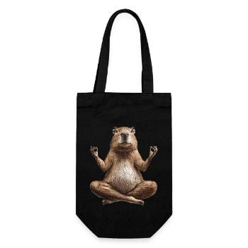 Wasserschwein - Geschenkbeutel für Flaschen - Schwarz - Vorne