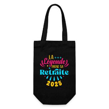 La Légende Prend Sa Retraite 2025 Cadeau Retraité - Sac à bouteille - noir - Devant