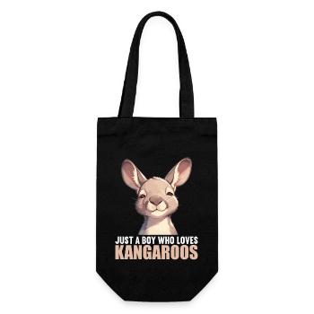 Kangaroos Kangaroo - Gift Bag for Bottles - black - Front