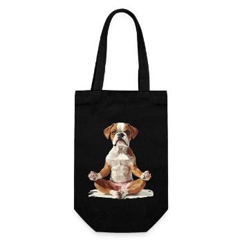 Boxer - Geschenkbeutel für Flaschen - Schwarz - Vorne