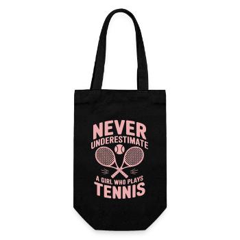 Tennis Dire Fille Drôle Tennis Cadeau - Sac à bouteille - noir - Devant