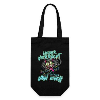 Chat fou Mieux fou que l’un d’entre vous - Sac à bouteille - noir - Devant